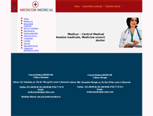 Tablet Screenshot of medicormedical.ro